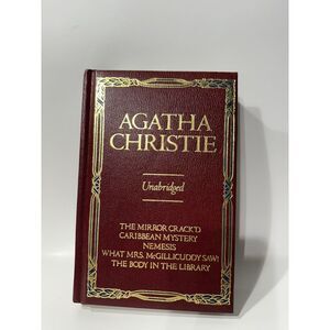 Agatha Christie Unabridged Complete "Miss Marple" 5 Stories Greenwich House Red